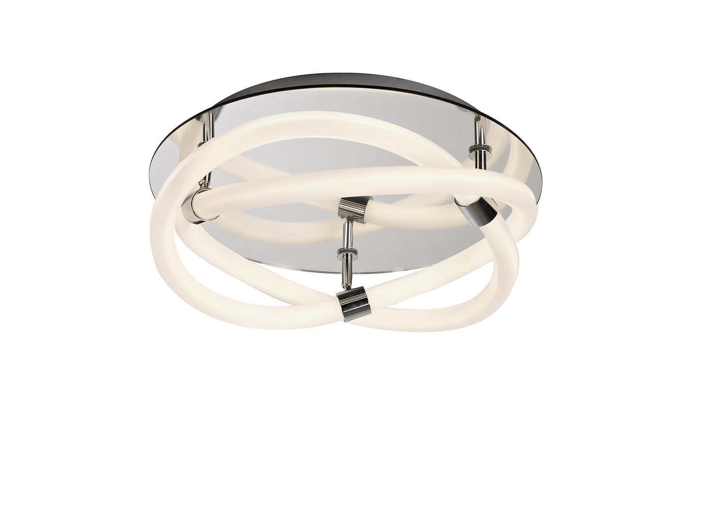 Infinity II Ceiling, 30W LED, 3000K, 2250lm, IP20, Chrome/White Acrylic/Clear Mirror, 3yrs Warranty by Mantra