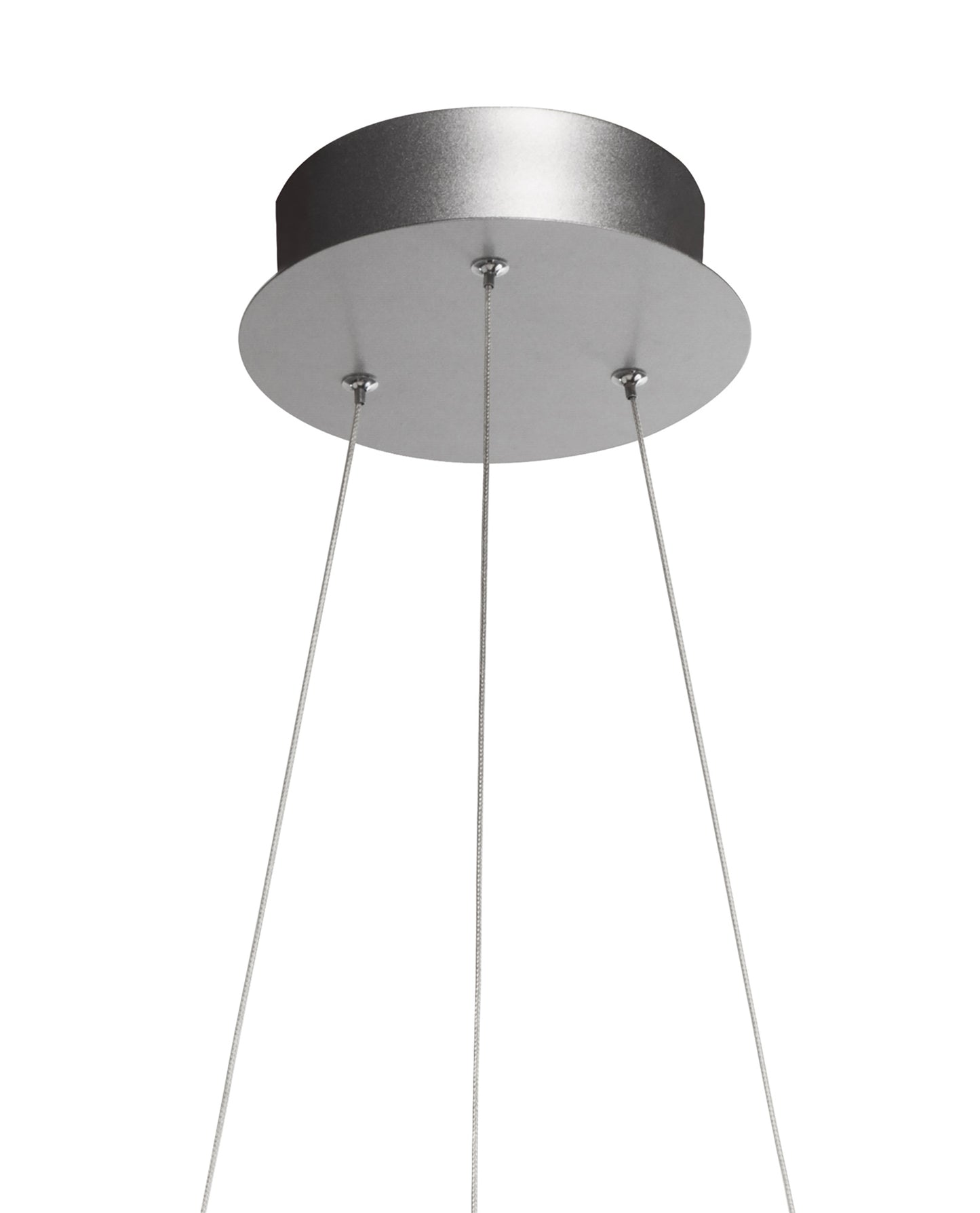 Infinity Pendant 42W LED 3000K, 3400lm, Dimmable Silver/Polished Chrome/White Acrylic, 3yrs Warranty by Mantra