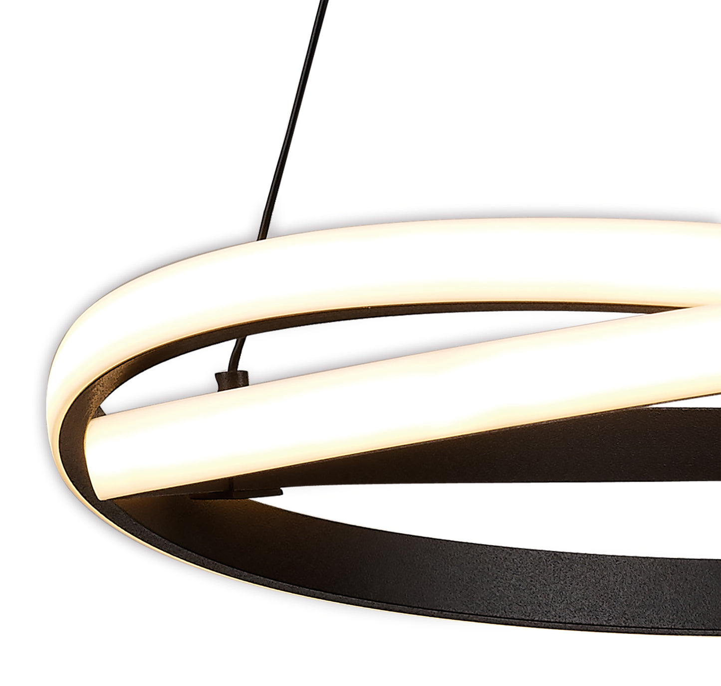 Infinity Brown Oxide Dimmable Pendant 42W LED 2800K, 3400lm, Brown Oxide/White Acrylic, 3yrs Warranty by Mantra