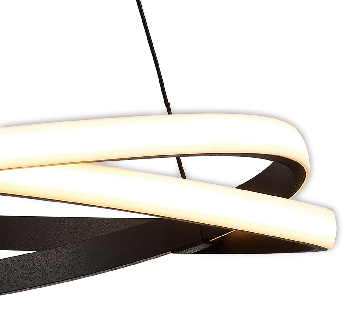 Infinity Brown Oxide Dimmable Pendant 42W LED 2800K, 3400lm, Brown Oxide/White Acrylic, 3yrs Warranty by Mantra