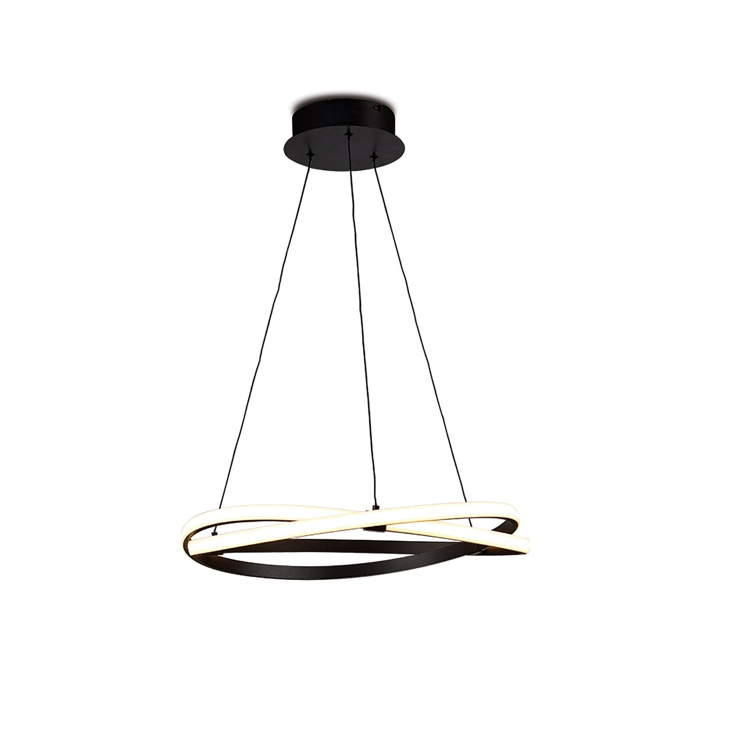 Infinity Brown Oxide Dimmable Pendant 42W LED 2800K, 3400lm, Brown Oxide/White Acrylic, 3yrs Warranty by Mantra