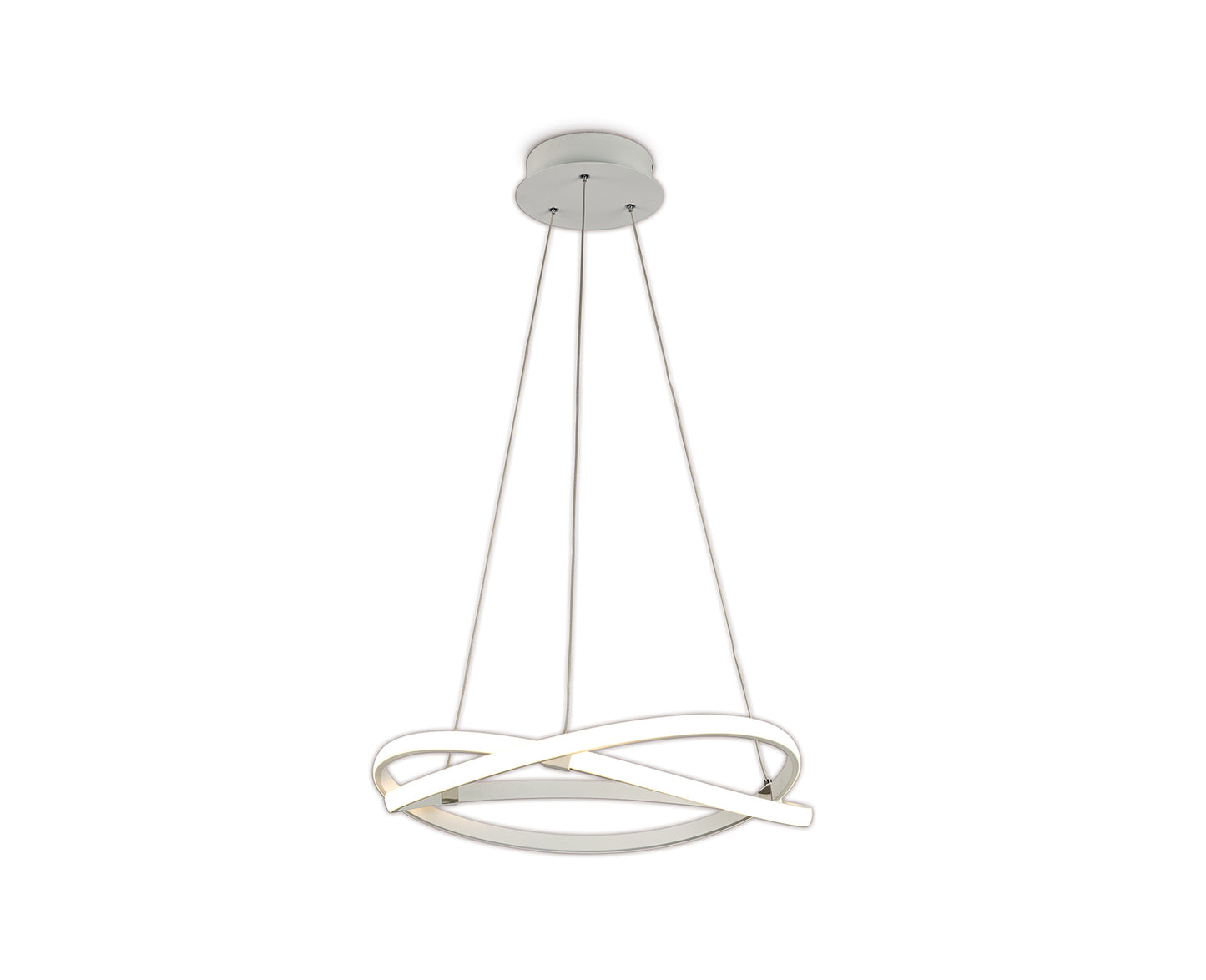 Infinity Blanco Pendant 42W LED 2800K, 3400lm, Dimmable White/White Acrylic, 3yrs Warranty by Mantra