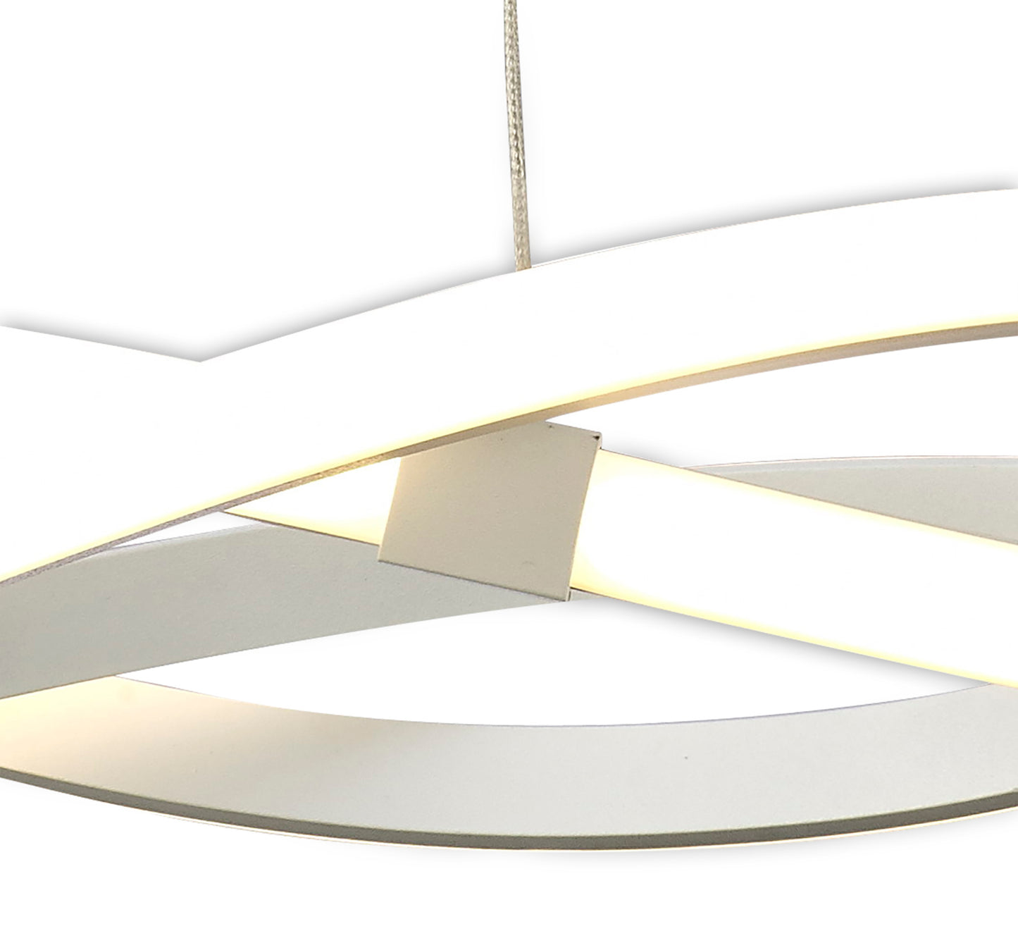 Infinity Blanco Pendant 30W LED 2800K, 2500lm, White/White Acrylic, 3yrs Warranty by Mantra