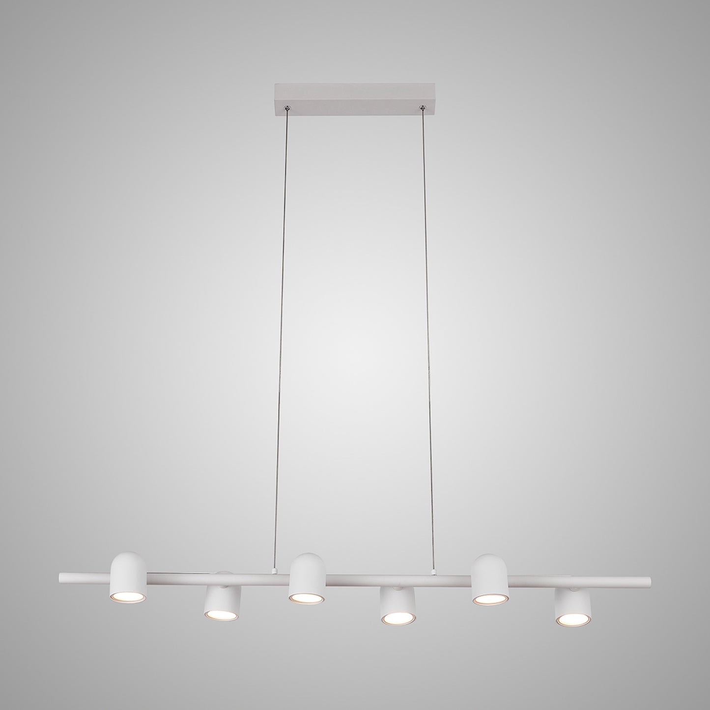 Ios Linear Pendant, 6 x GU10, White by Mantra