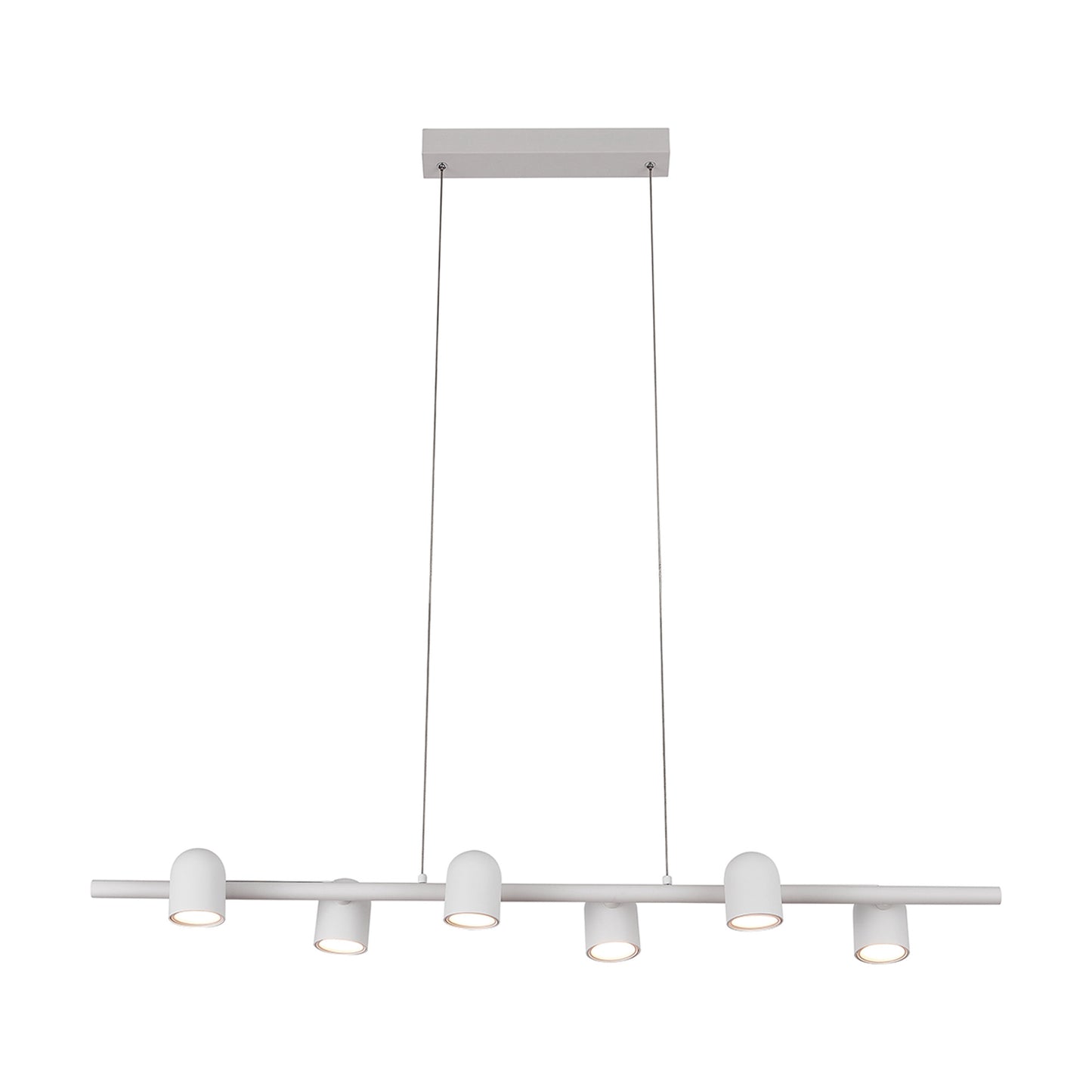 Ios Linear Pendant, 6 x GU10, White by Mantra