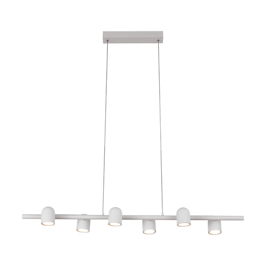 Ios Linear Pendant, 6 x GU10, White by Mantra