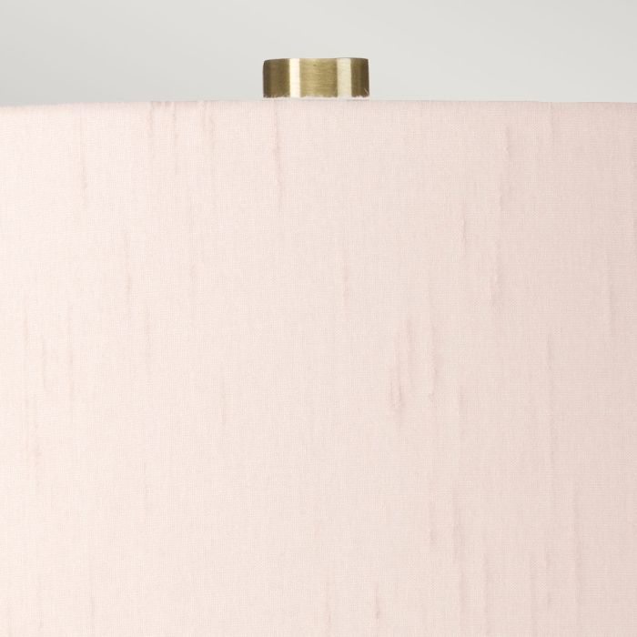 Isla 1 Light Table Light - Aged Brass, White, Pink with Ballerina Pink Shade
