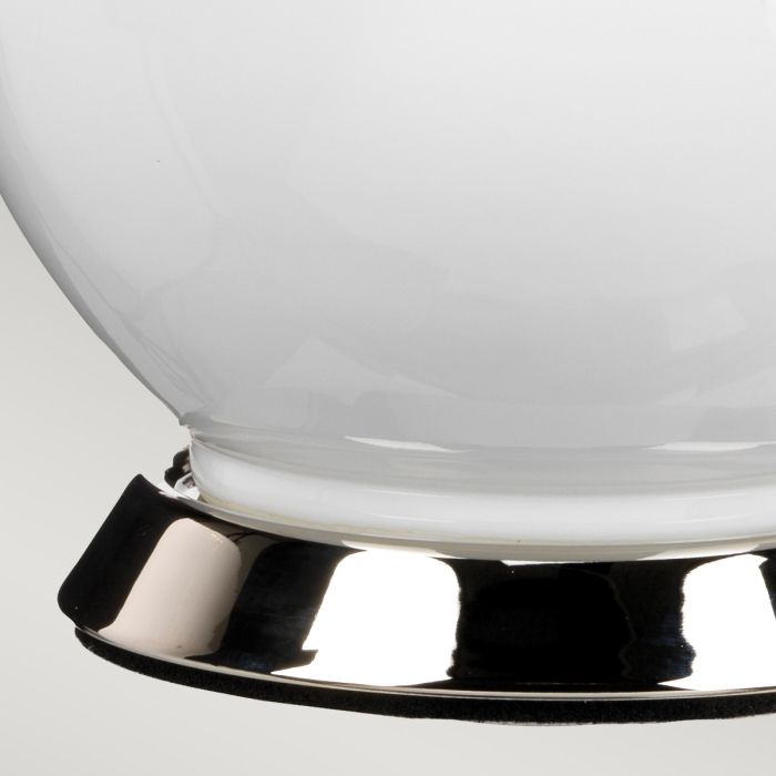 Isla 1 Light Table Light - Polished Nickel, White, Red with Beetroot Red Shade