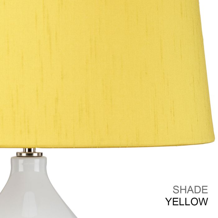 Isla 1 Light Table Light - Polished Nickel, White, Blue with Liberty Blue Shade