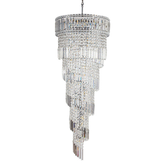 ISLA 21 Light Polished Chrome with Crystal Pendant