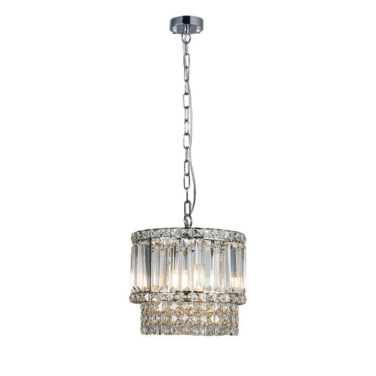 ISLA 3 Light Polished Chrome with Crystal