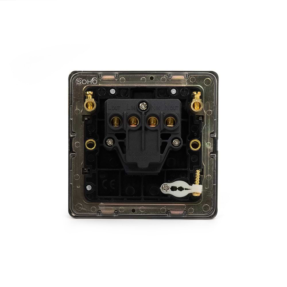 The Chiswick Collection Antique Copper 1 Gang Flex Outlet 20 Amp Switch