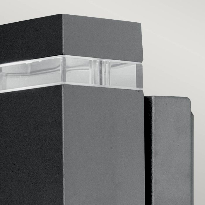 Jannik 2 Light Led Wall Light - Graphite