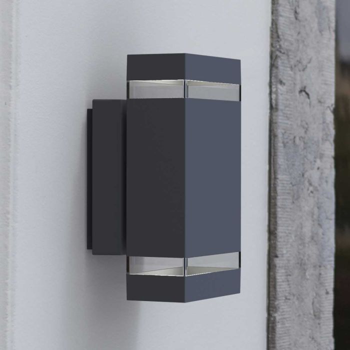 Jannik 2 Light Led Wall Light - Graphite