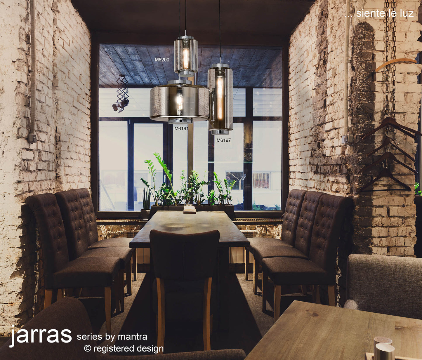Jarras Pendant Kit 3 Light Polished Chrome by Mantra