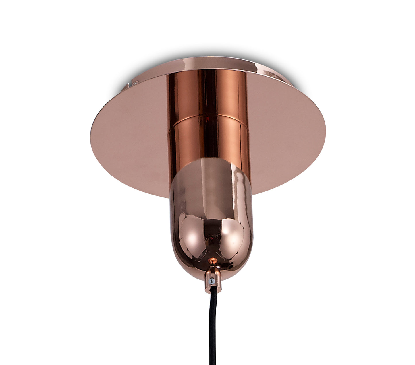 Jarras Pendant 30cm Round, 1 x E27 (Max 40W), Copper / Rose Gold Glass by Mantra