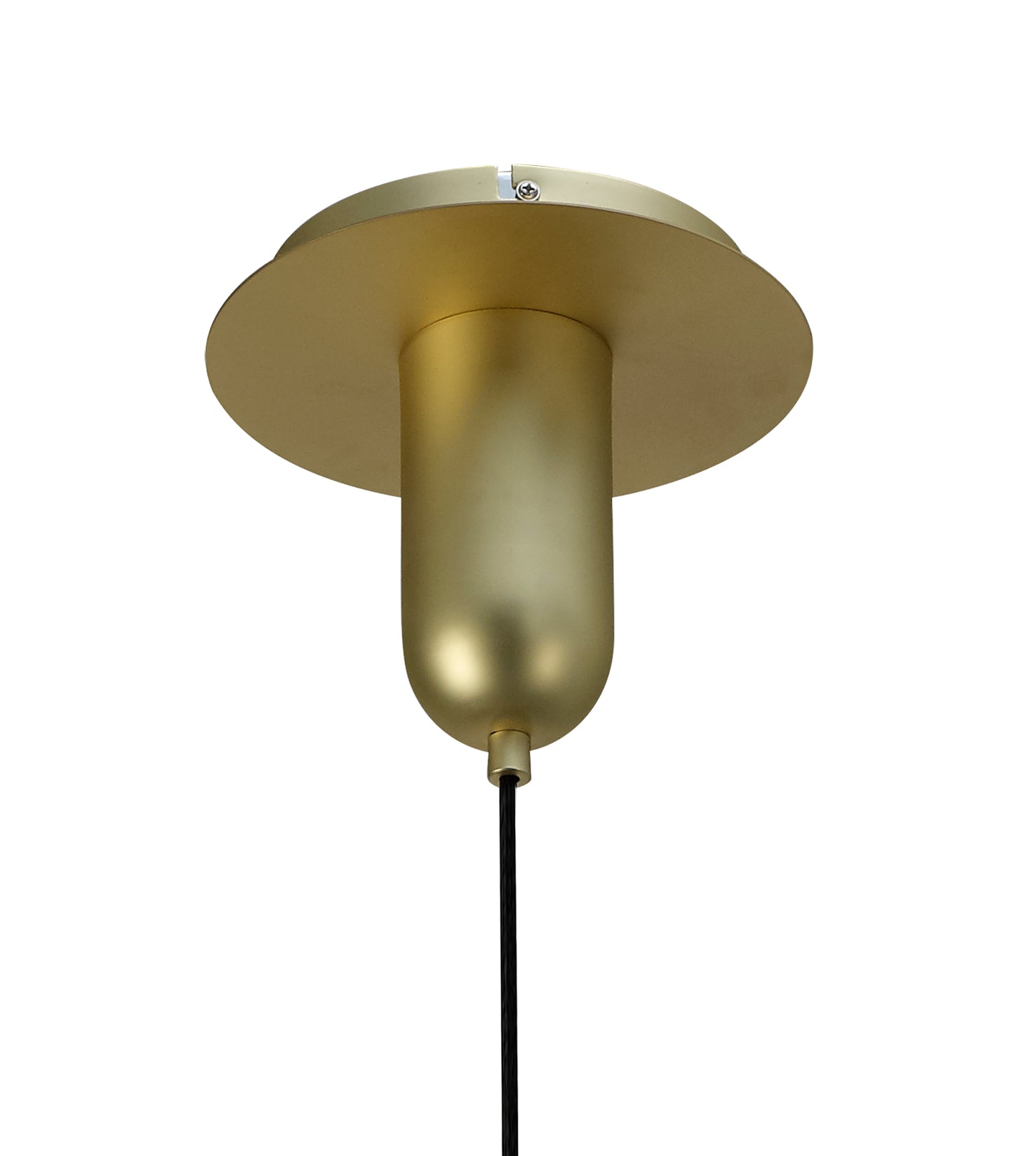 Jarras Pendant 20cm Round, 1 x E27 (Max 40W), Matt Gold/Cognac Glass, 1 Year Warranty by Mantra