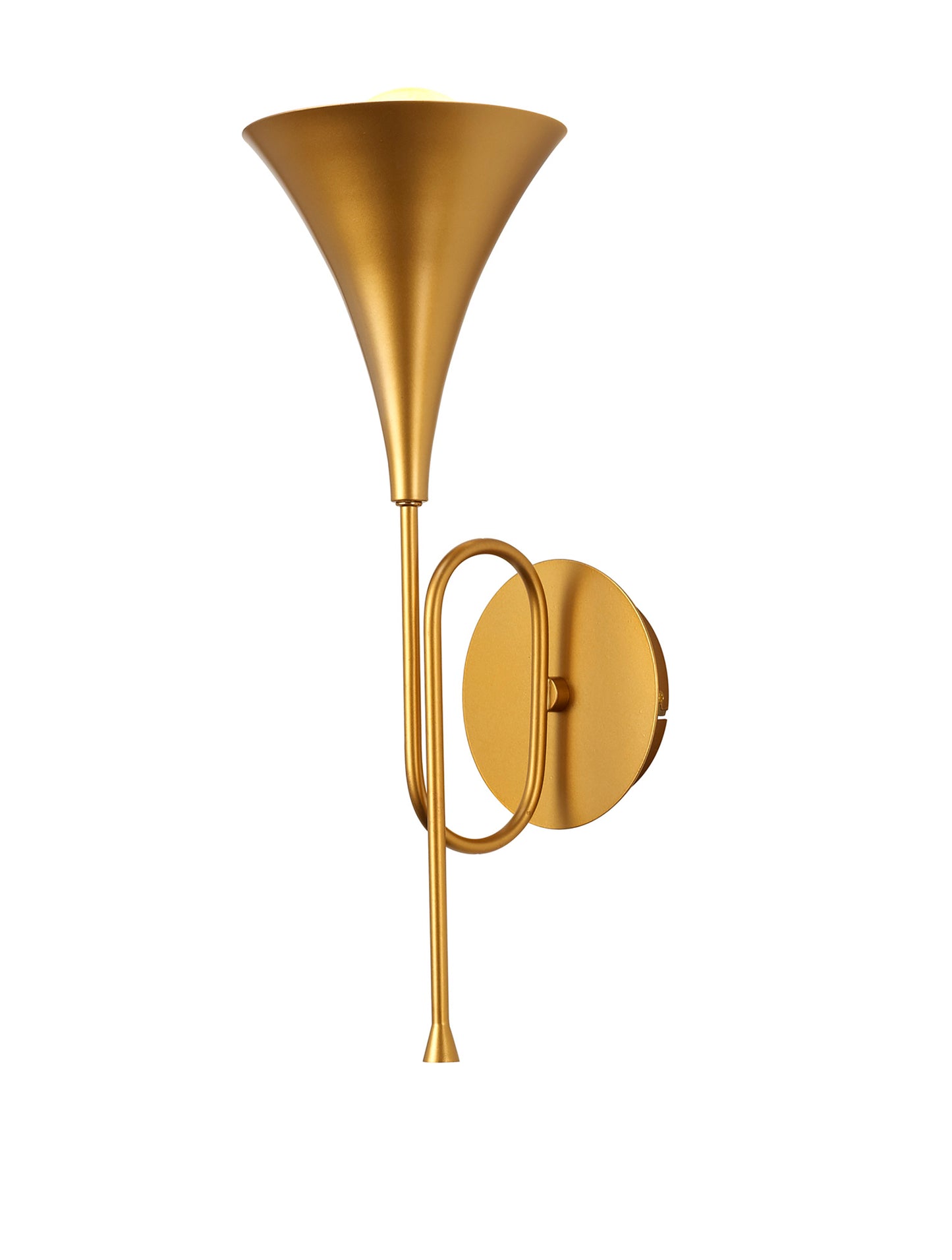 Jazz Wall Lamp, 1 x E27 (Max 20W), Gold Painting by Mantra