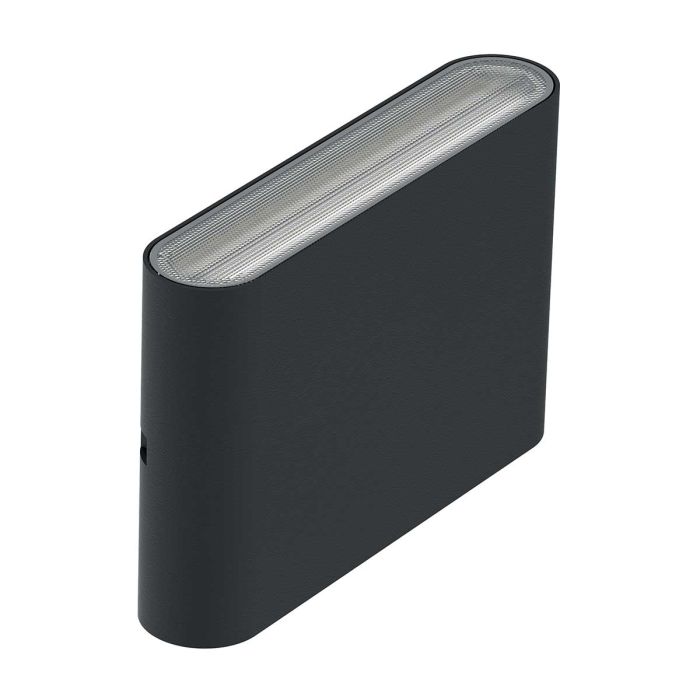 Jens LED Wall Light - Black, Cast Aluminium, Polycarbonate Lens