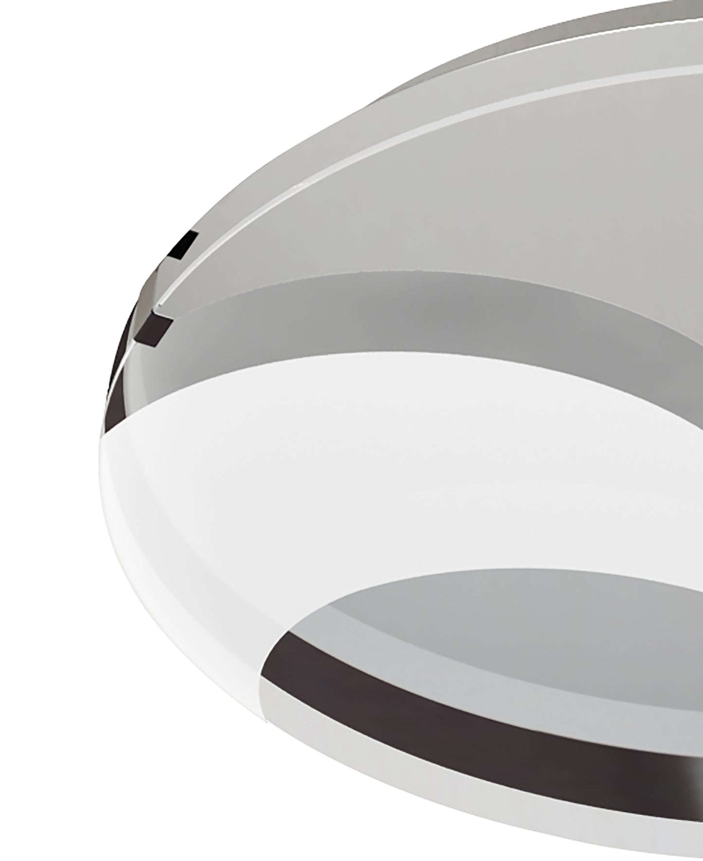 Jersey Ceiling 20W LED Round 3000K, 1800lm, Polished Chrome/Opal White Glass, 3yrs Warranty by Mantra