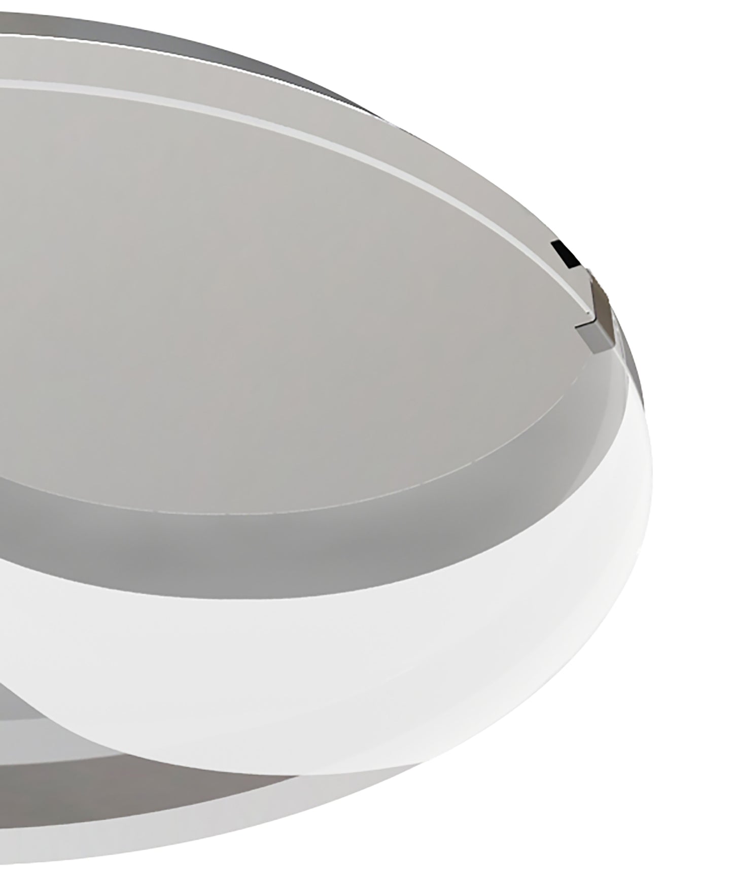 Jersey Ceiling 20W LED Round 3000K, 1800lm, Polished Chrome/Opal White Glass, 3yrs Warranty by Mantra