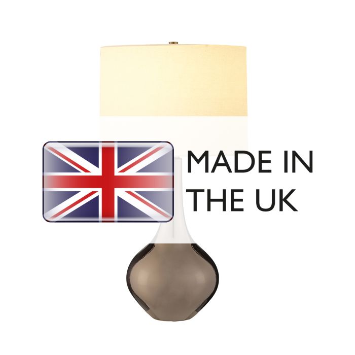 Job 1 Light Table Lamp - Ivory shade - Bronze Metallic, Cream Shade