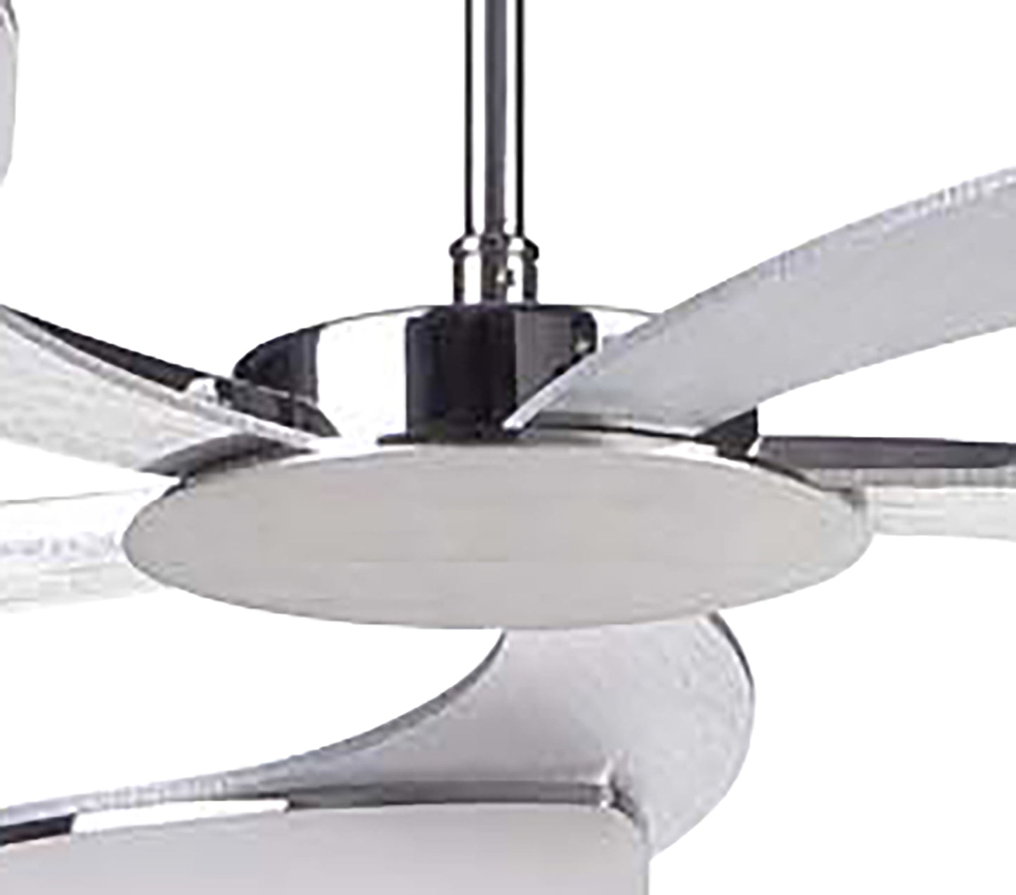 Juno Telescopic 5 Light 30W LED 3000K, 2700lm, Satin Aluminium/Frosted Acrylic/Polished Chrome, 3yrs Warranty by Mantra