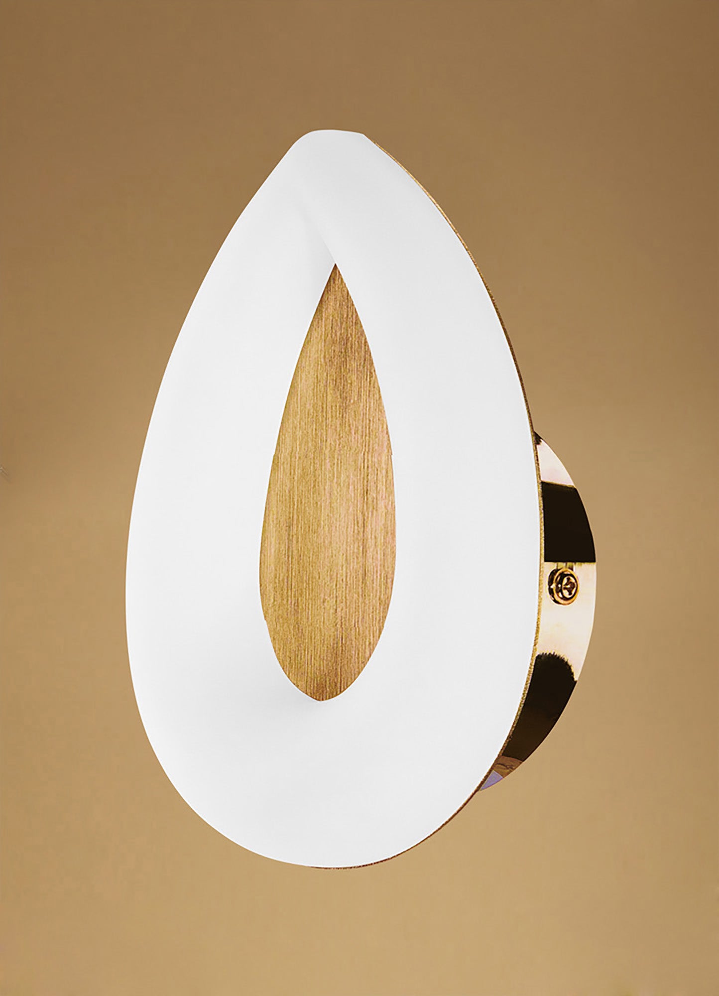 Juno Wall Lamp 5W LED 3000K, 450lm, Satin Gold/Frosted Acrylic/Gold, 3yrs Warranty by Mantra