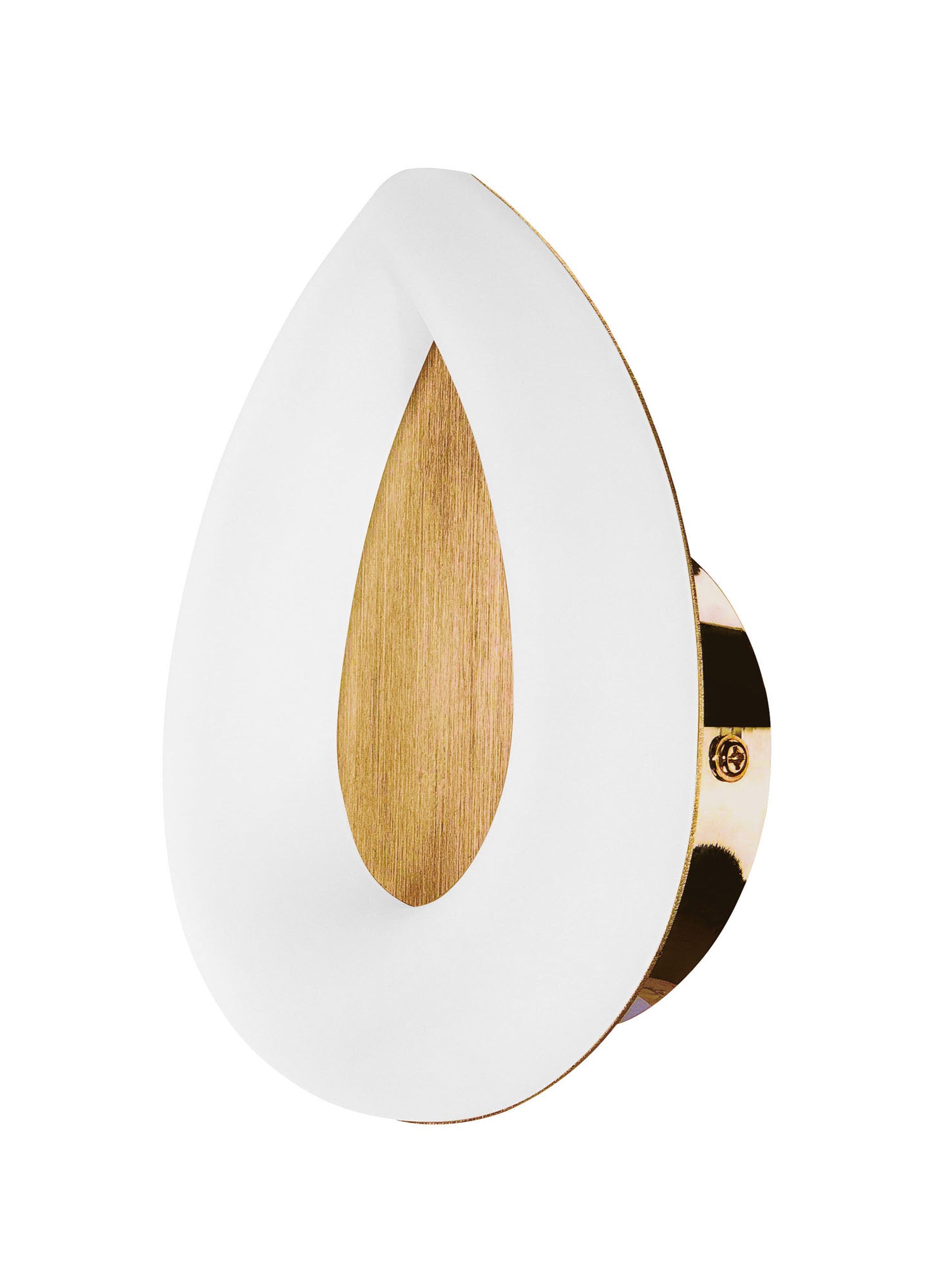 Juno Wall Lamp 5W LED 3000K, 450lm, Satin Gold/Frosted Acrylic/Gold, 3yrs Warranty by Mantra