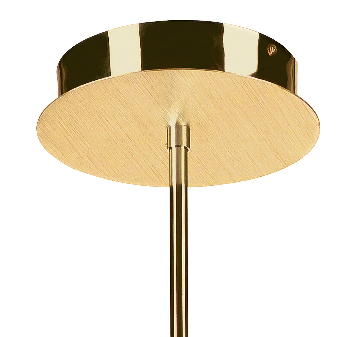 Juno Telescopic Convertible To Semi Flush 3 Light 15W LED 3000K, 1350lm, Satin Gold/Frosted Acrylic/Gold, 3yrs Warranty by Mantra