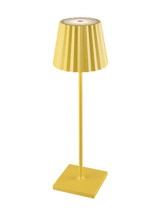 K2 Battery Operated Table Lamp , 2.2W LED, 3000K, 188lm, IP54, USB Charging Cable Included, Yellow, 3yrs Warranty by Mantra