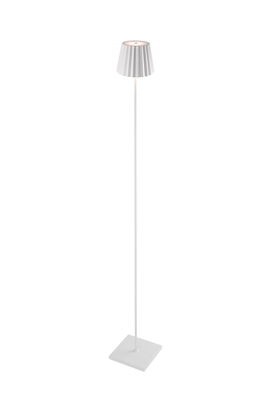 K2 Floor Lamp, 2.2W LED, 3000K, 188lm, IP54, USB Charging Cable Included, White, 3yrs Warranty by Mantra