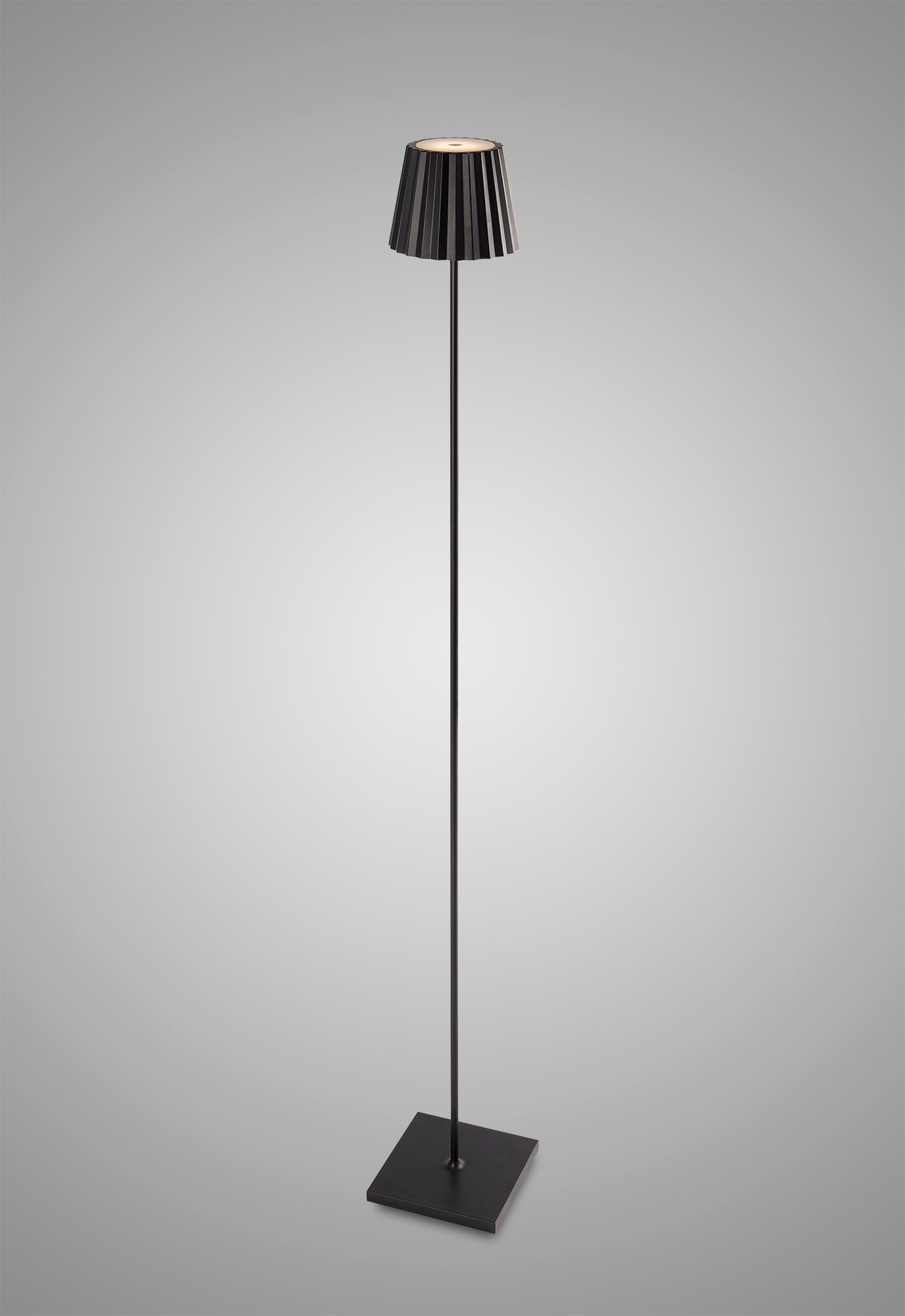 K2 Floor Lamp, 2.2W LED, 3000K, 188lm, IP54, USB Charging Cable Included, Black, 3yrs Warranty by Mantra