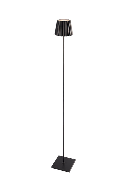 K2 Floor Lamp, 2.2W LED, 3000K, 188lm, IP54, USB Charging Cable Included, Black, 3yrs Warranty by Mantra