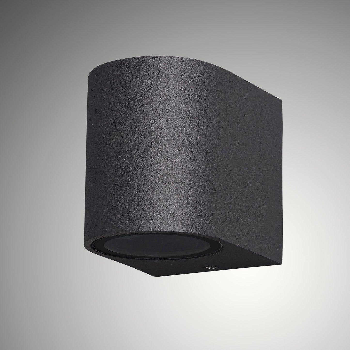 Kandanchu Round Wall Lamp, 1 x GU10, IP54, Anthracite, 2yrs Warranty by Mantra