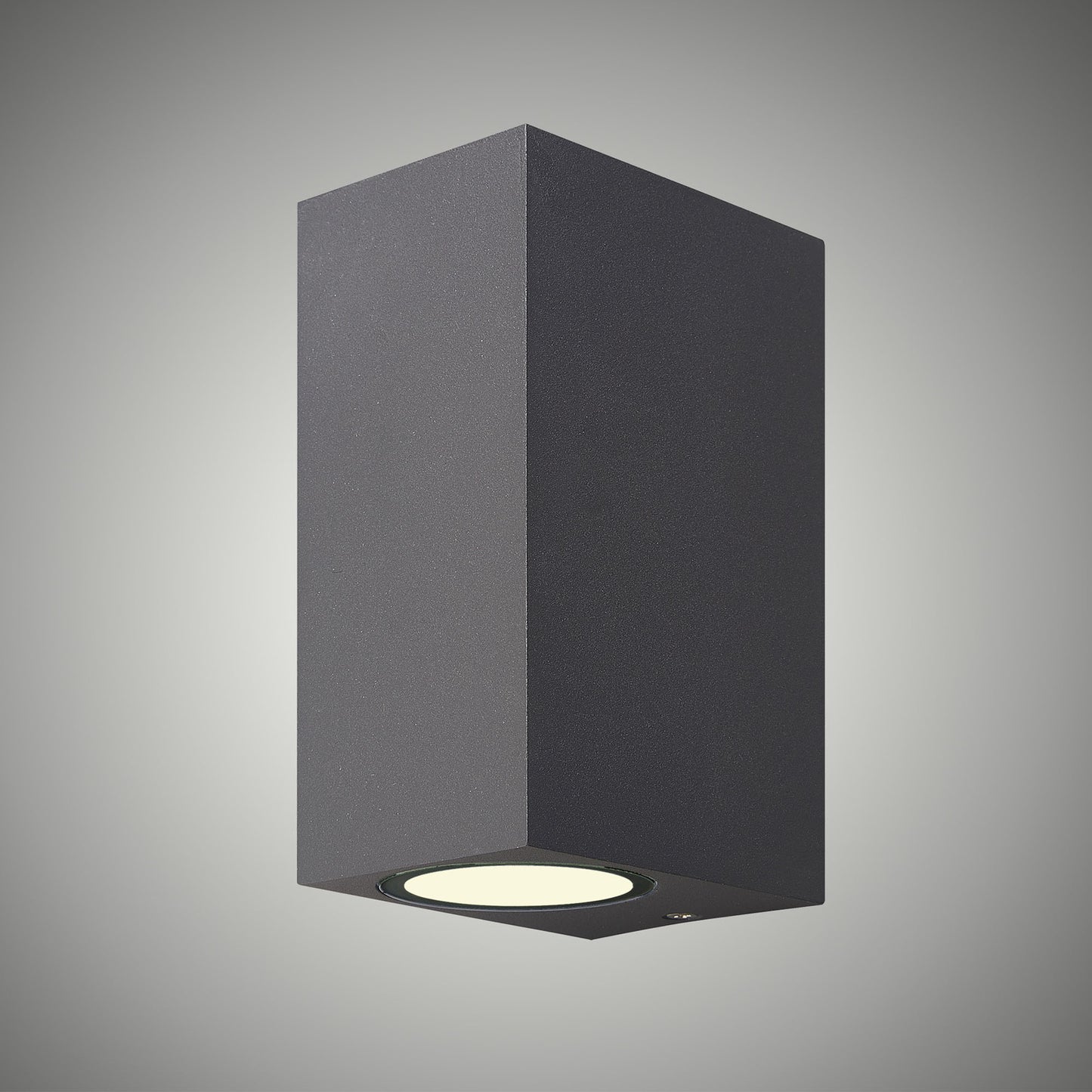 Kandanchu Square Wall Lamp, 2 x GU10, IP54, Anthracite, 2yrs Warranty by Mantra