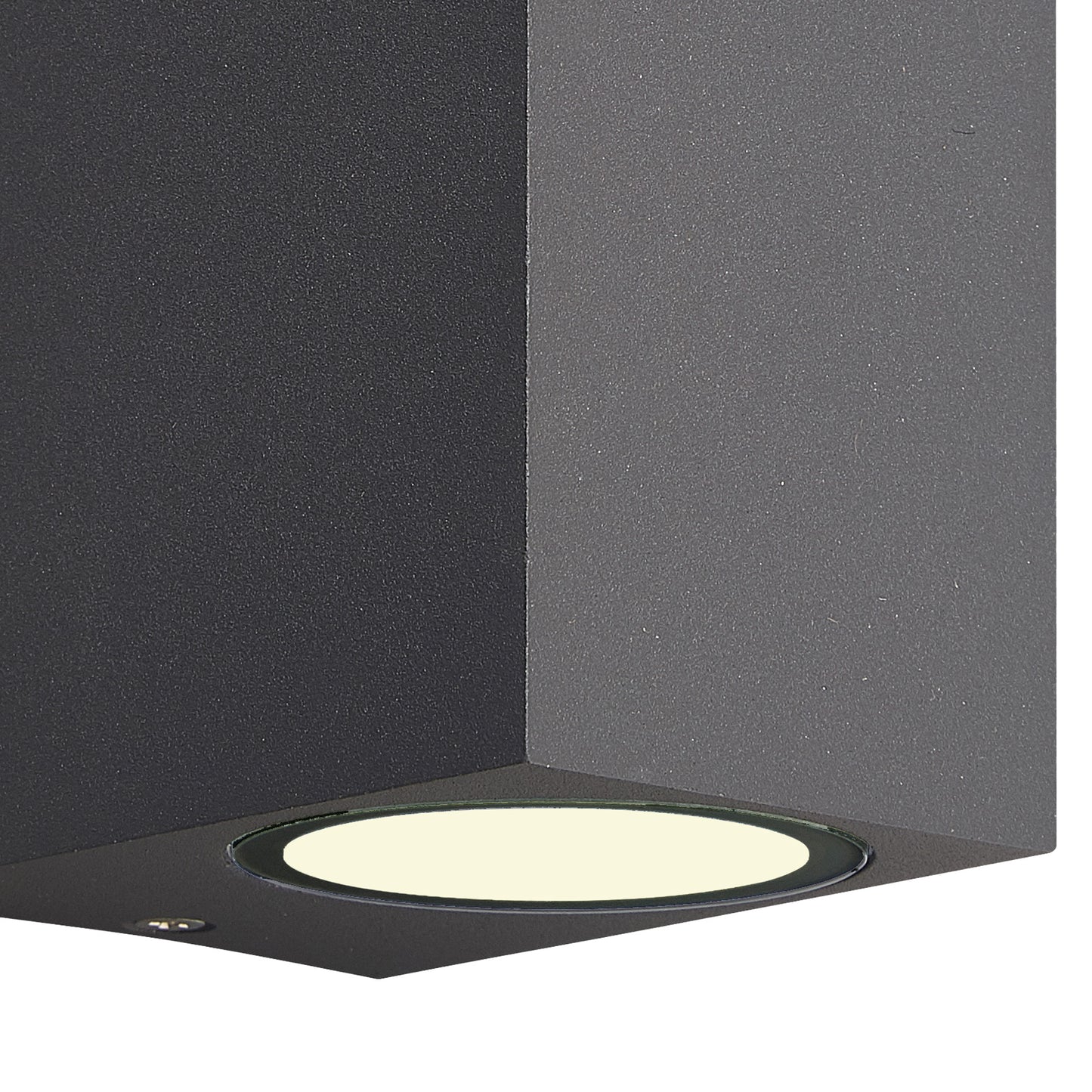 Kandanchu Square Wall Lamp, 2 x GU10, IP54, Anthracite, 2yrs Warranty by Mantra