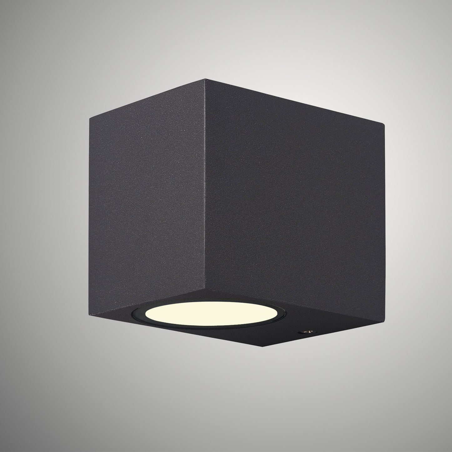 Kandanchu Square Wall Lamp, 1 x GU10, IP54, Anthracite, 2yrs Warranty by Mantra