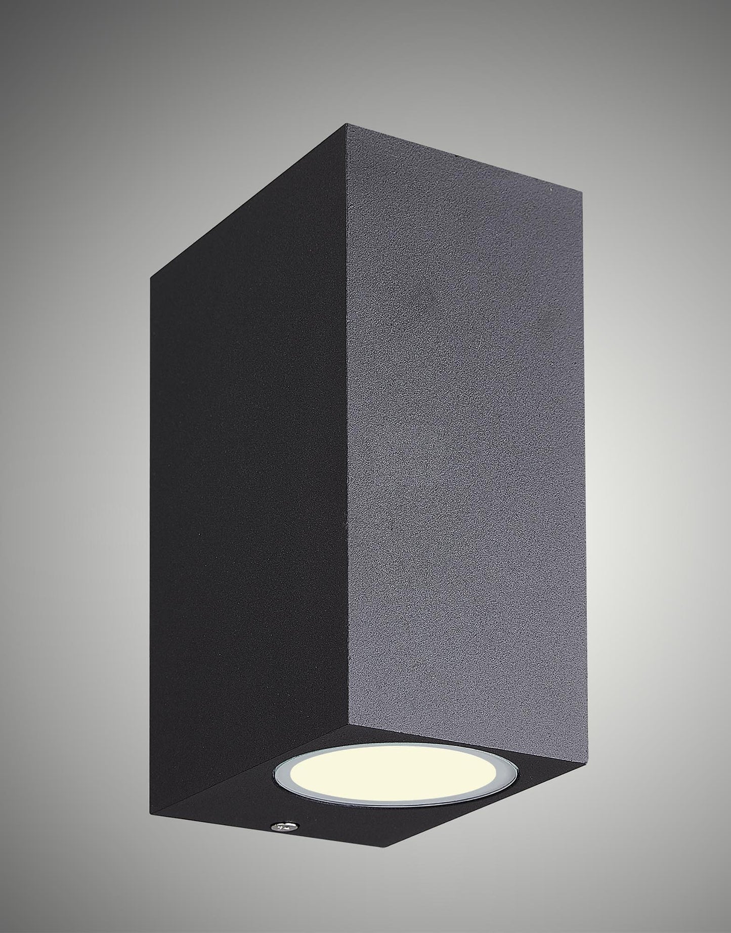 Kandanchu Square Wall Lamp, 2 x GU10, IP54, Sand Black, 2yrs Warranty by Mantra