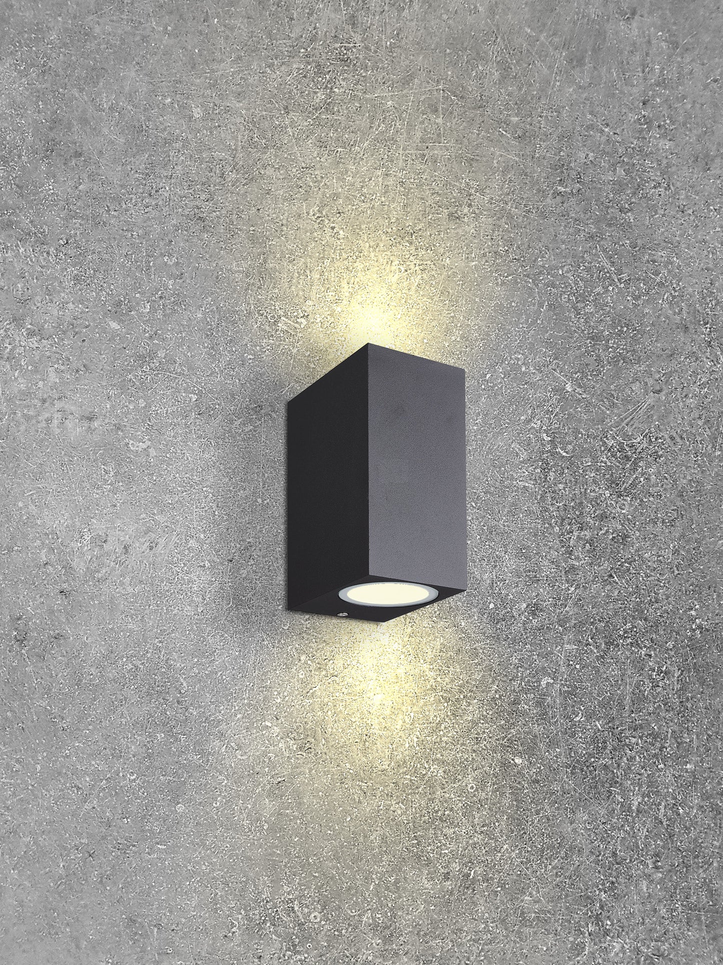 Kandanchu Square Wall Lamp, 2 x GU10, IP54, Rust Brown, 2yrs Warranty by Mantra