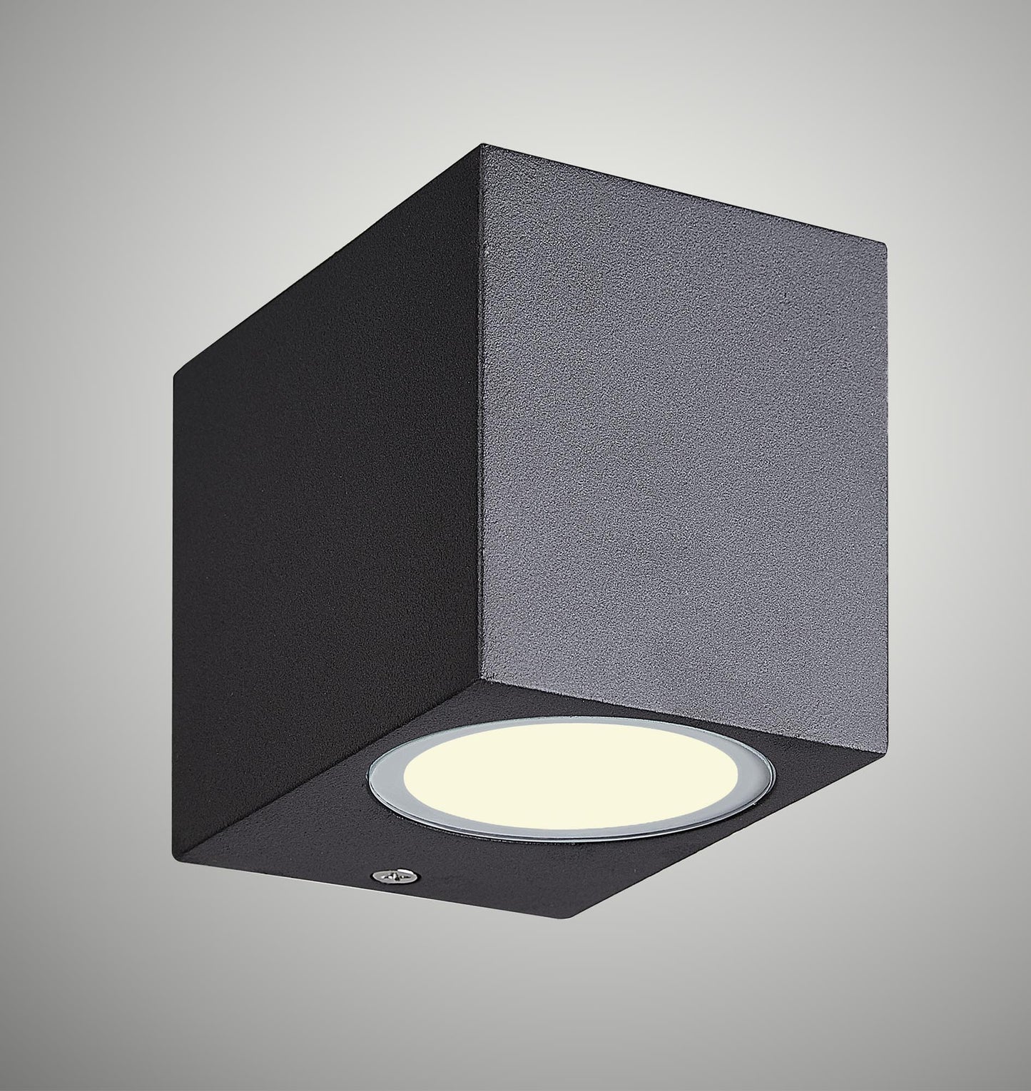 Kandanchu Square Wall Lamp, 1 x GU10, IP54, Sand Black, 2yrs Warranty by Mantra