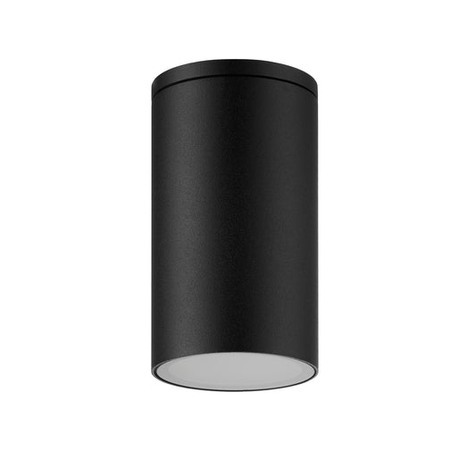 Kandanchu Tall Round Ceiling Spotlight, 1 x GU10, IP54, Sand Black, 2yrs Warranty by Mantra