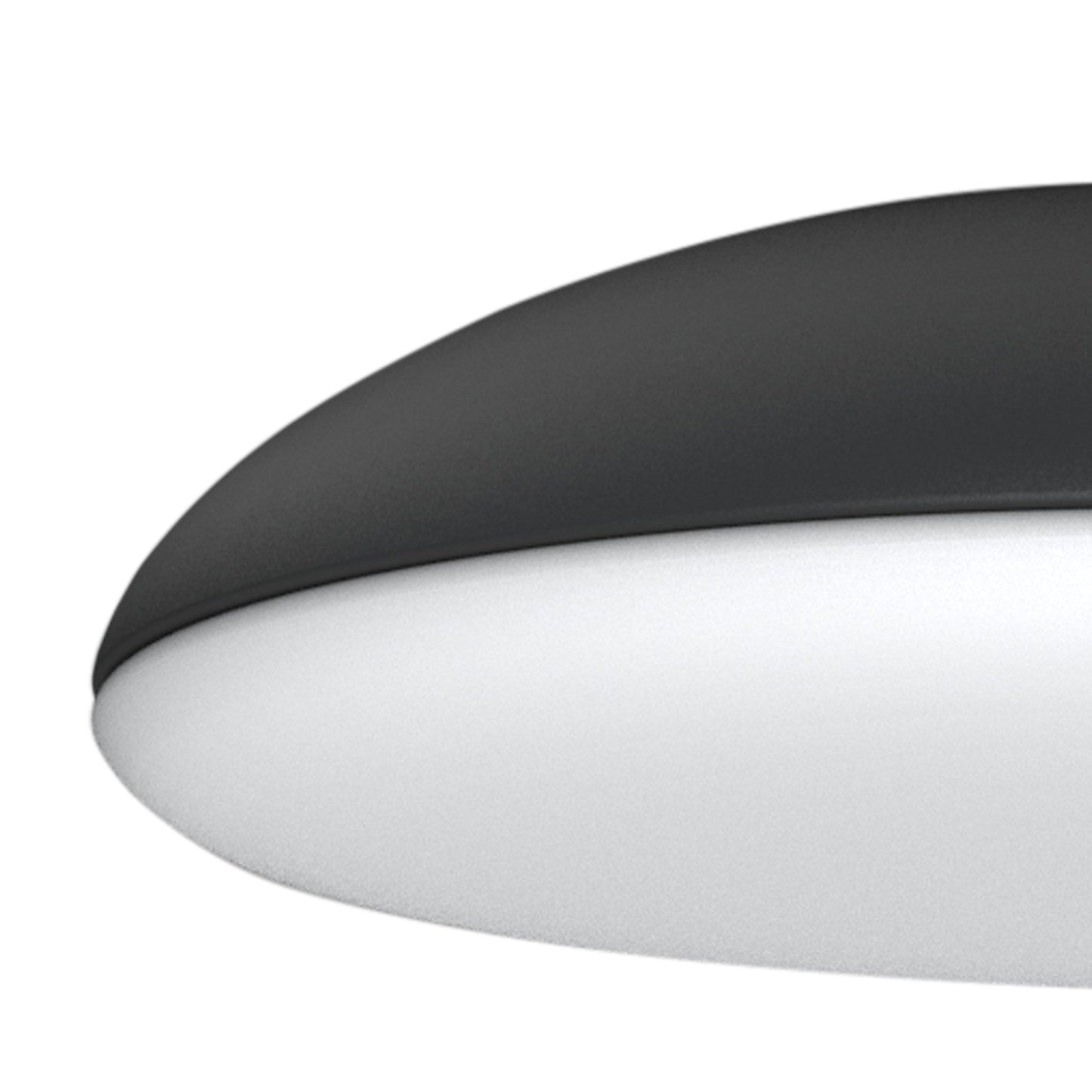 Kazz Ceiling 38cm Round, 4 x E27 (Max 20W LED), Black by Mantra