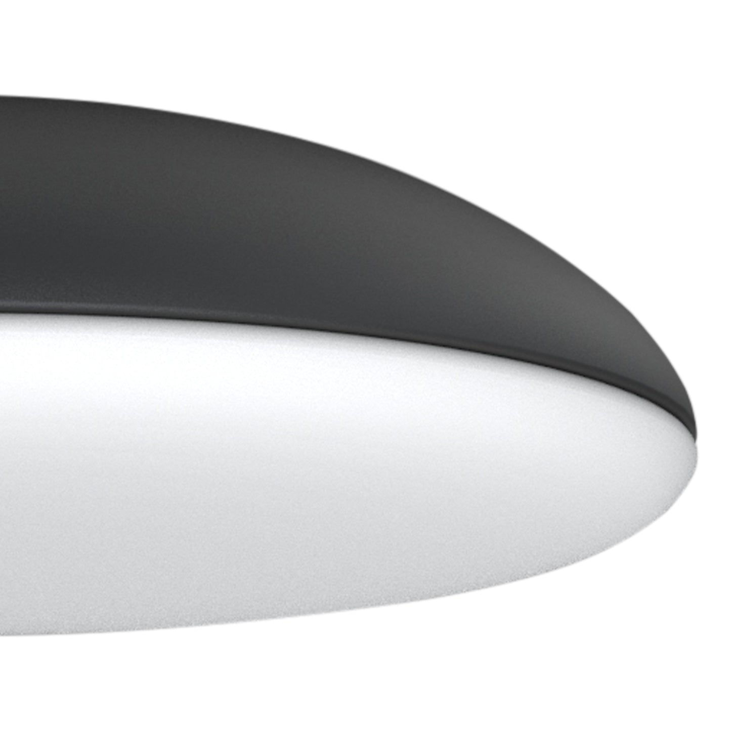 Kazz Ceiling 38cm Round, 4 x E27 (Max 20W LED), Black by Mantra