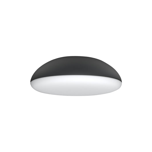 Kazz Ceiling 38cm Round, 4 x E27 (Max 20W LED), Black by Mantra