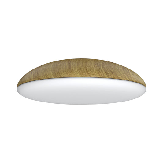 Kazz Ceiling 50cm Round, 6 x E27 (Max 20W LED), Wood by Mantra