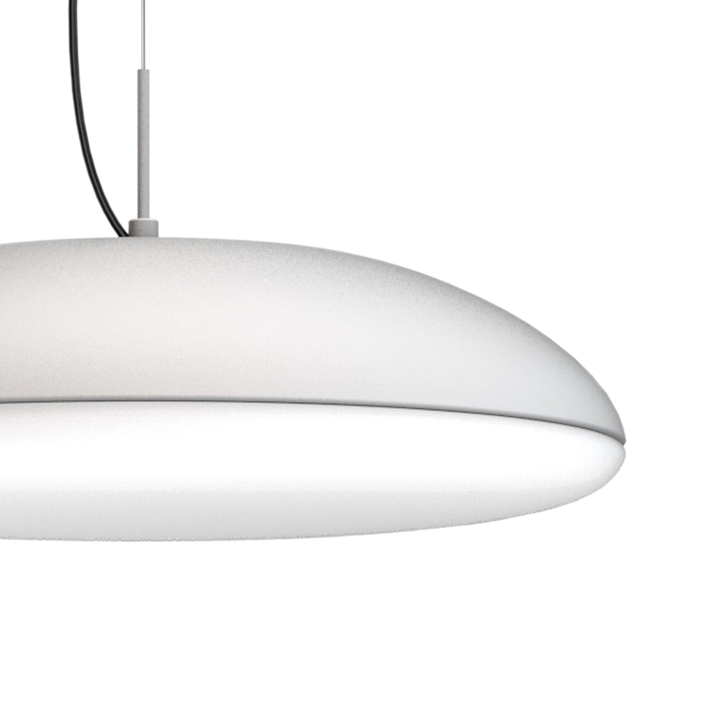 Kazz Pendant 38cm Round, 4 x E27 (Max 20W LED), White by Mantra