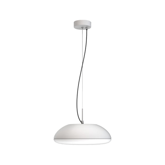 Kazz Pendant 38cm Round, 4 x E27 (Max 20W LED), White by Mantra