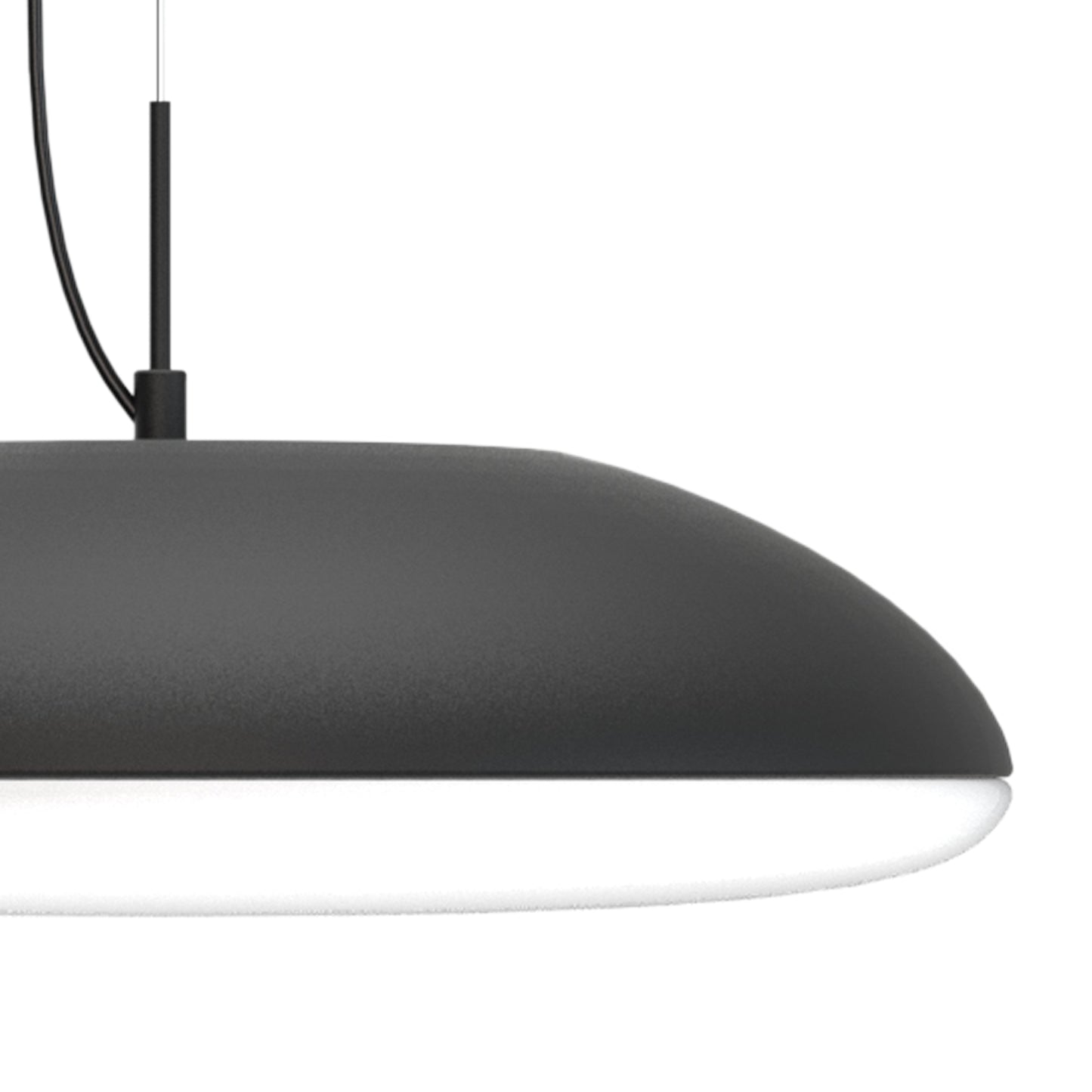 Kazz Pendant 38cm Round, 4 x E27 (Max 20W LED), Black by Mantra