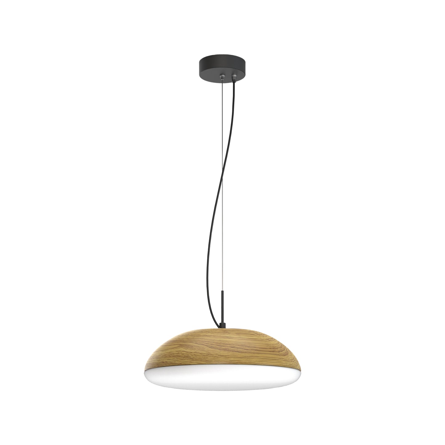 Kazz Pendant 38cm Round, 4 x E27 (Max 20W LED), Wood by Mantra